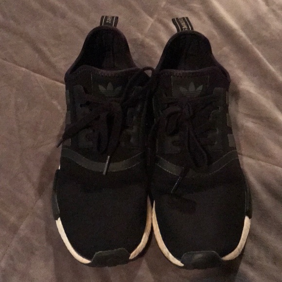 ADIDAS NMD R1 CORE BLACK, US SIZE 11, - Picture 4 of 5